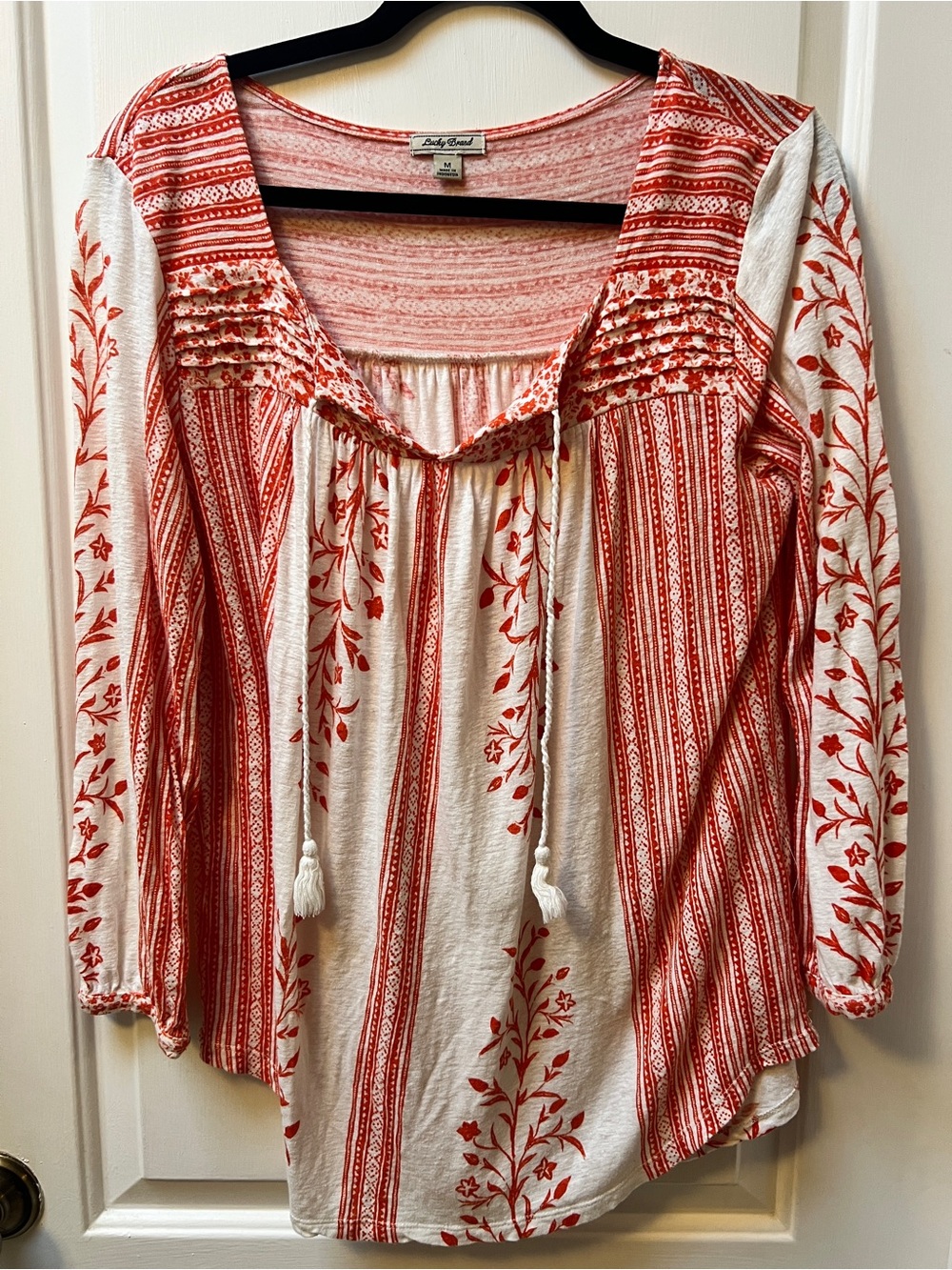 Lucky Brand Boho Floral Peasant Tunic